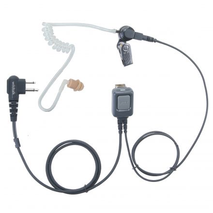 One wire Covert Acoustic Tube Earpiece for Motorola