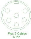 Peltor FLX2 cable (6pin)