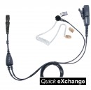 Basic Two Wire Covert Earpiece with QX plug.