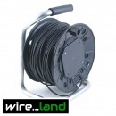 Cable drum for bomb disposal communications.
