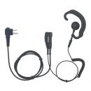 Hook Shaped Earpiece with Mic & PTT