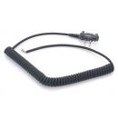 Icom Screw Down Plug Curly Cable