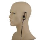 Hook Shaped Earpiece with Mic & PTT