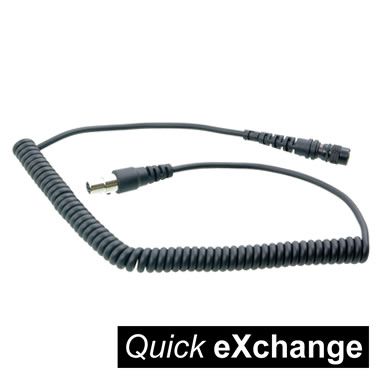 PEL-CURLY-FLX2-QX | Cable for  Peltor FLX2 and QX Quick Exchange Connector