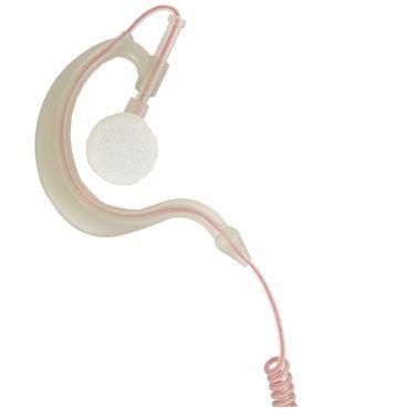 H-CLR-35 | Clear Hook Shaped Listen Only Earpiece 3.5mm plug