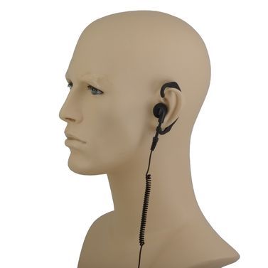 HCC-M2 | Hook Shaped Earpiece with Mic & PTT