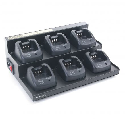 Six Way Charger for Icom Radios