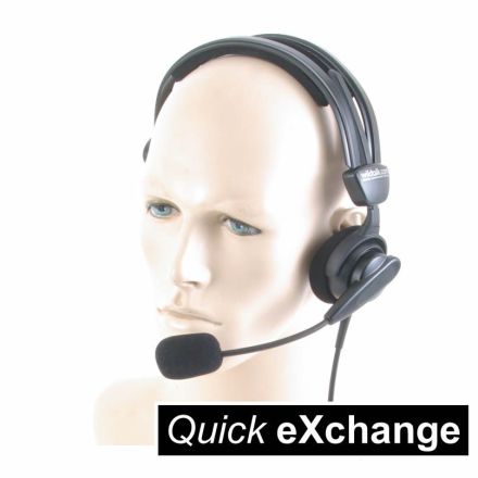 Single sided headset for all radios