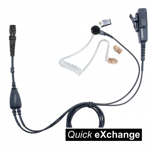 TCC-2W-QX | Basic Two Wire Covert Earpiece with QX plug.