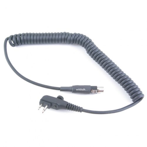 PEL-CURLY-FLX2-PD5 | Cable for  Peltor FLX2 and Hytera PD505