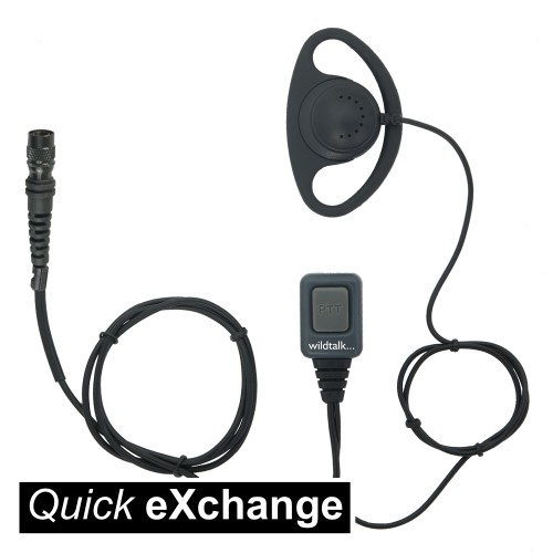 DCC-QX | D Shape Earpiece - Quick Exchange HiRose