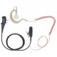 Clear Hook G shape earpiece for ICOM