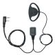 D shape earpiece for Kenwood 2 pin
